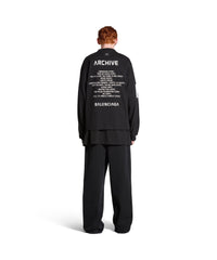 Balenciaga Music x Archives Series Connected Long Sleeve T-Shirt - Faded Black & White