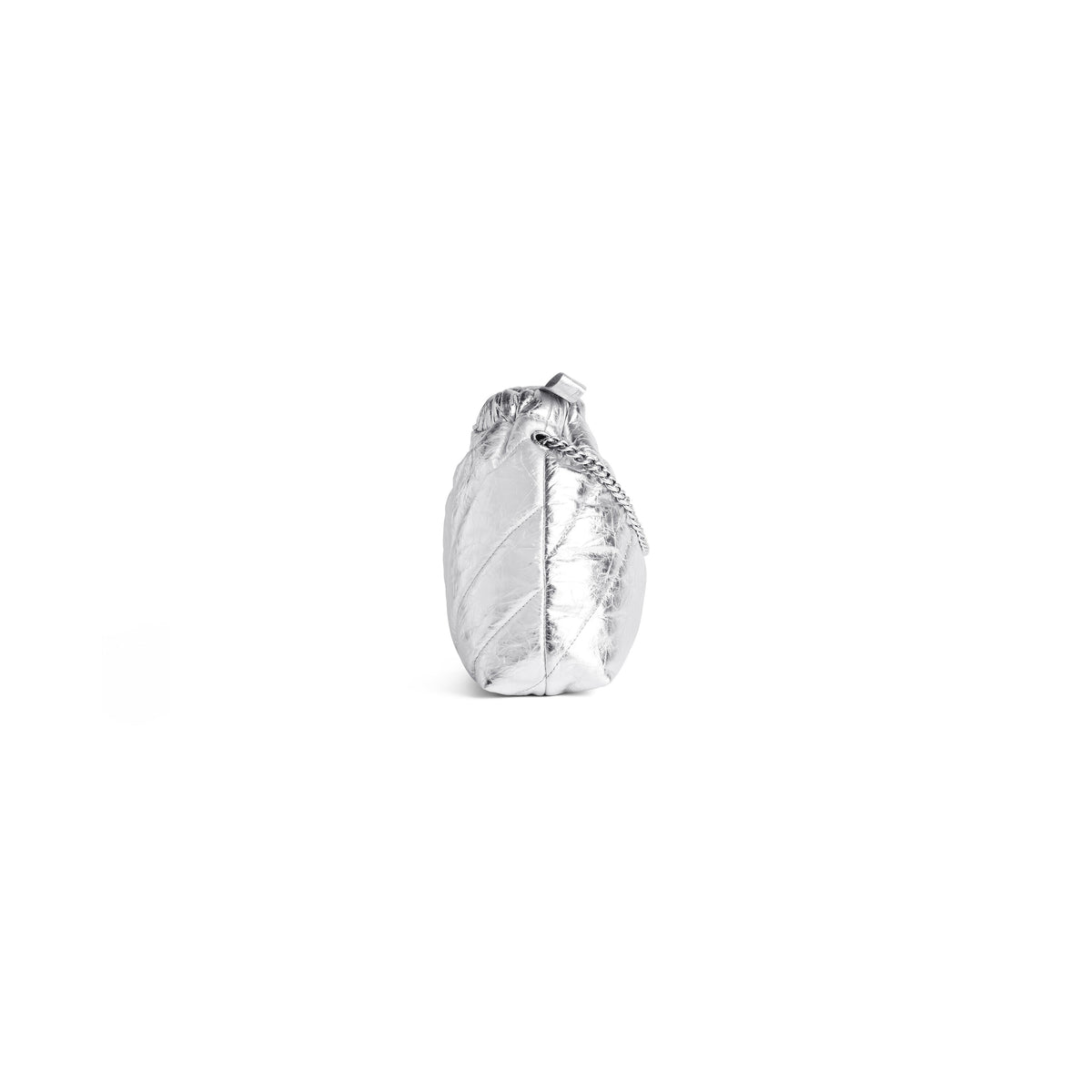 Crush XS Tote Bag Metallized Quilted - Silver