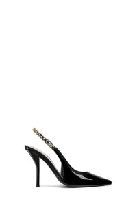 Signoria black 105mm Slingback - Black