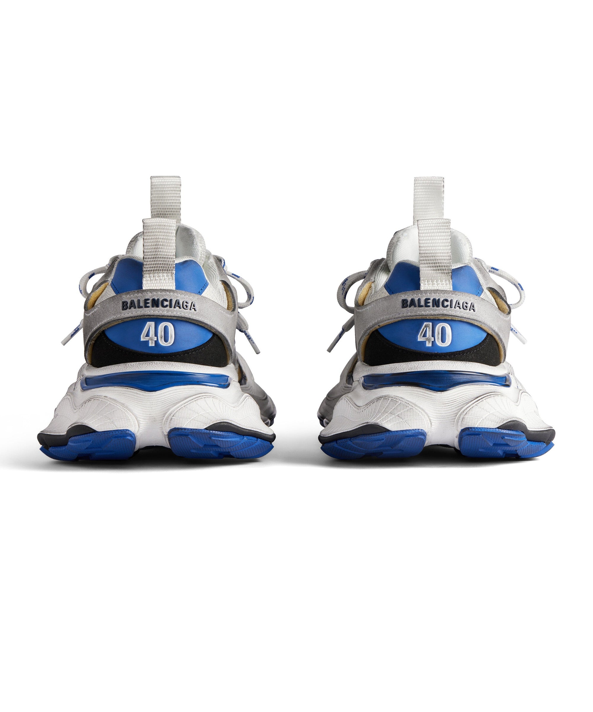 Cargo Sneakers - Grey & White & Blue