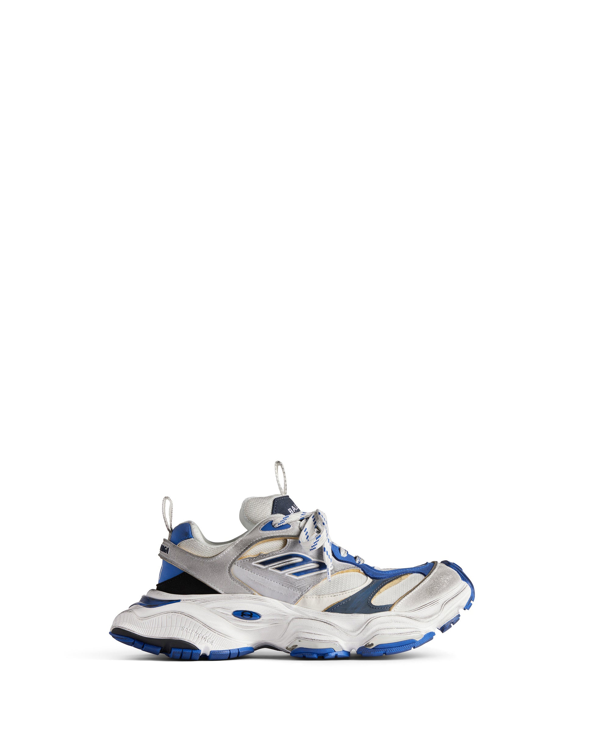 Cargo Sneakers - Grey & White & Blue