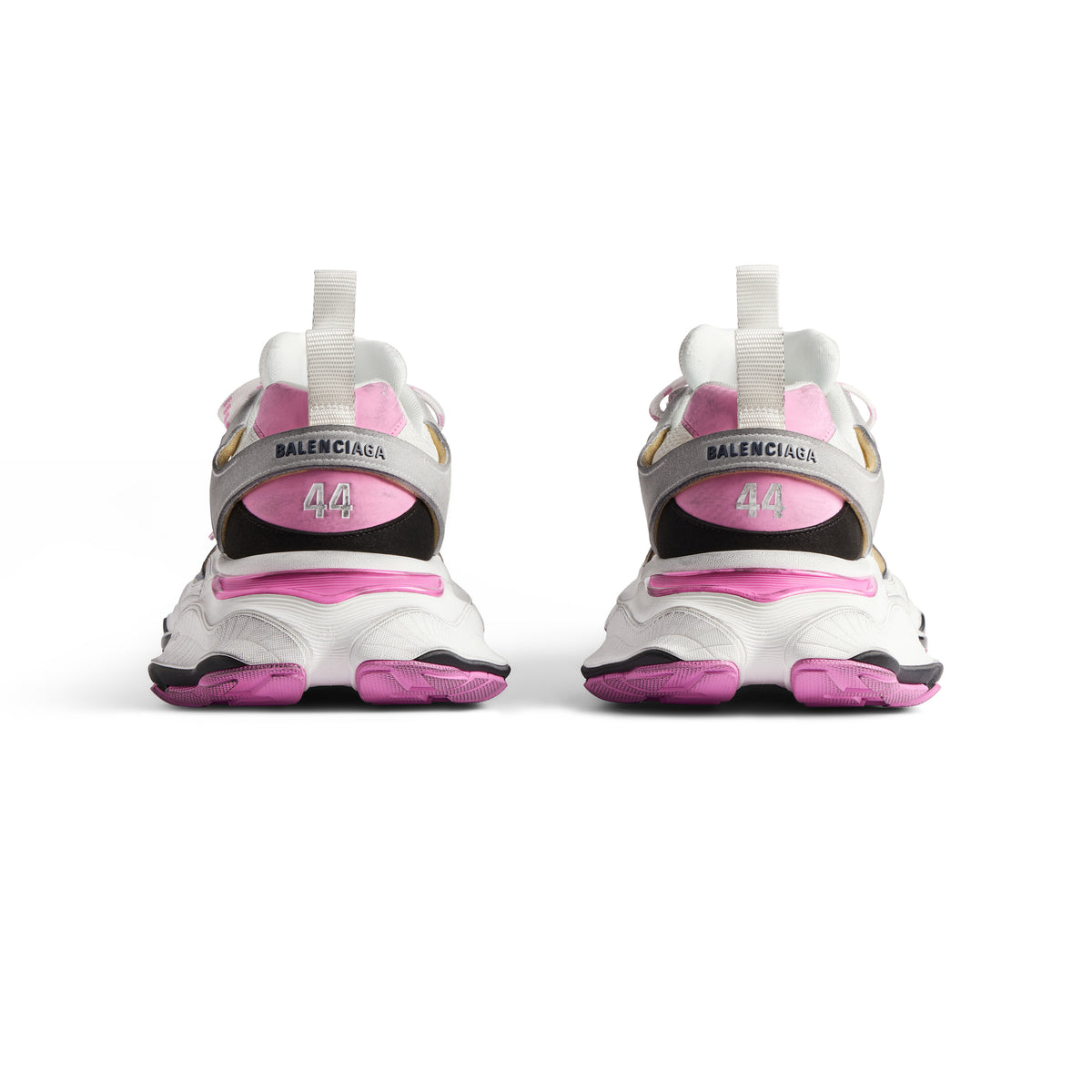 Cargo Sneakers - Grey & White & Pink