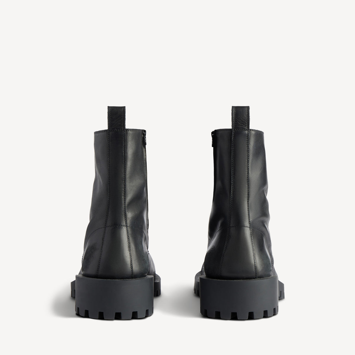 Hummer Lace-Up Booties - Black