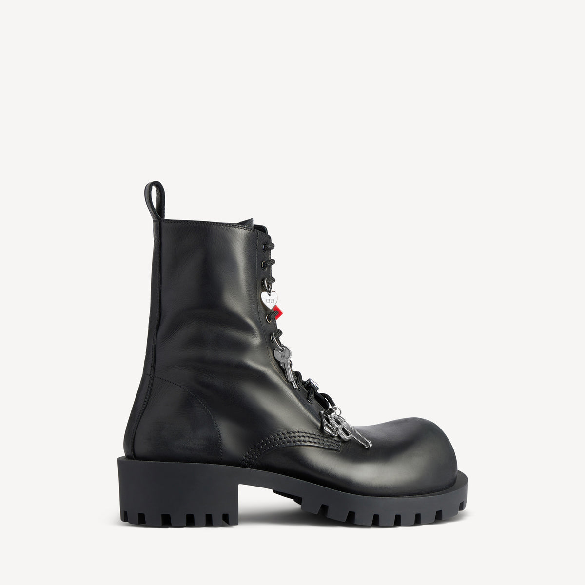 Hummer Lace-Up Booties - Black