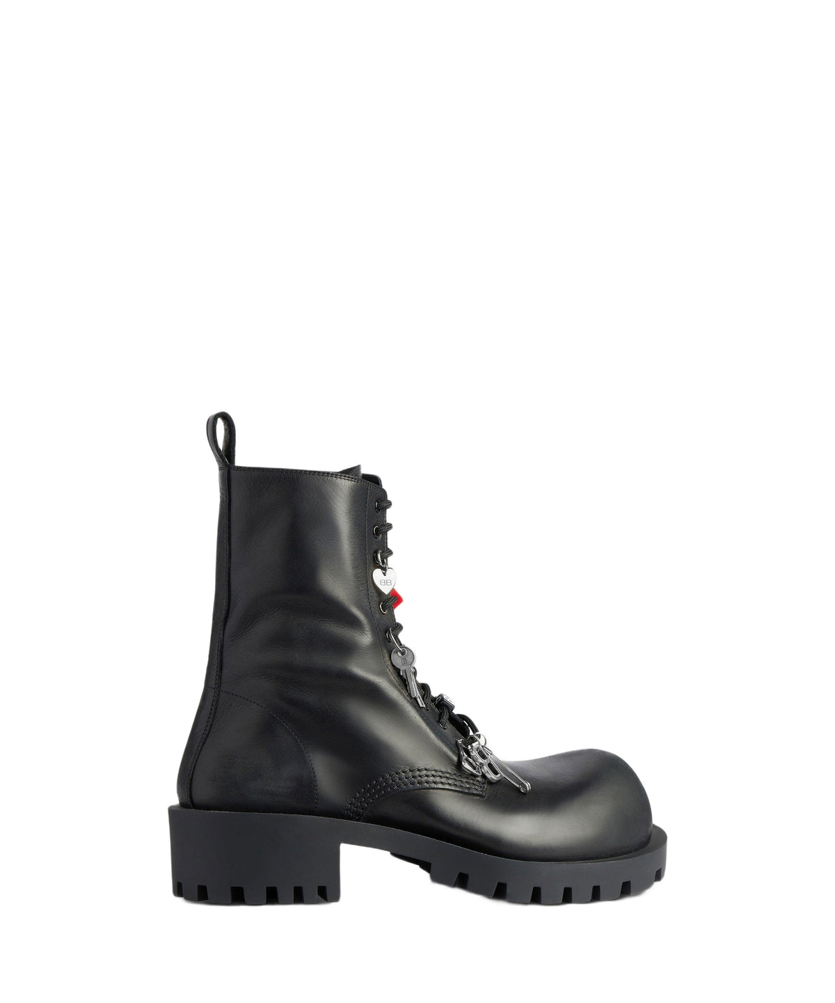 Hummer Lace-Up Booties - Black