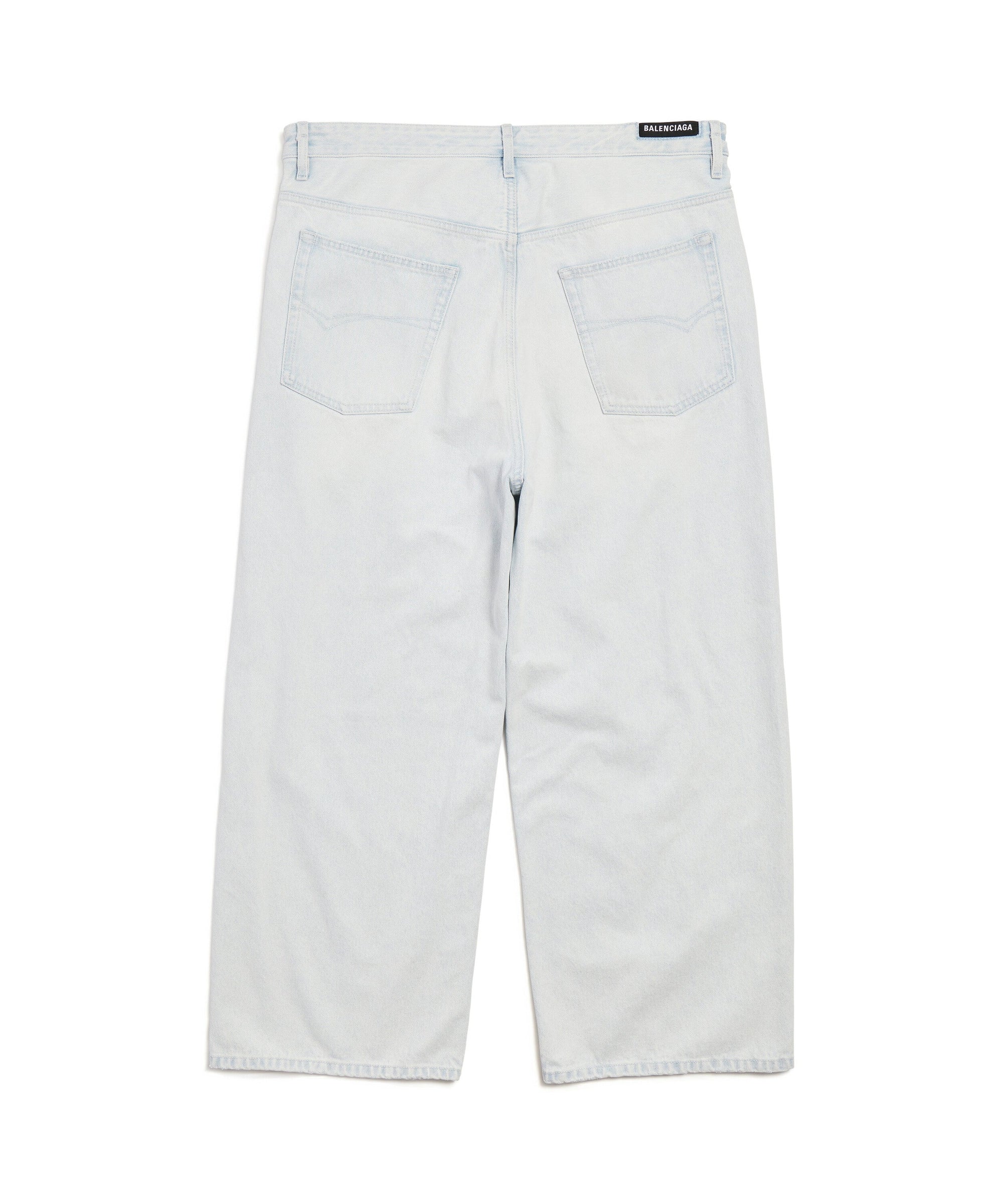 Oversized Baggy Pants - Heavy Bleached Blue
