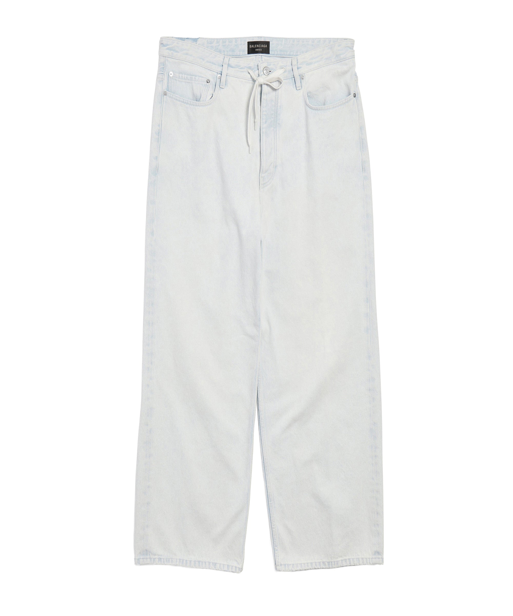 Oversized Baggy Pants - Heavy Bleached Blue