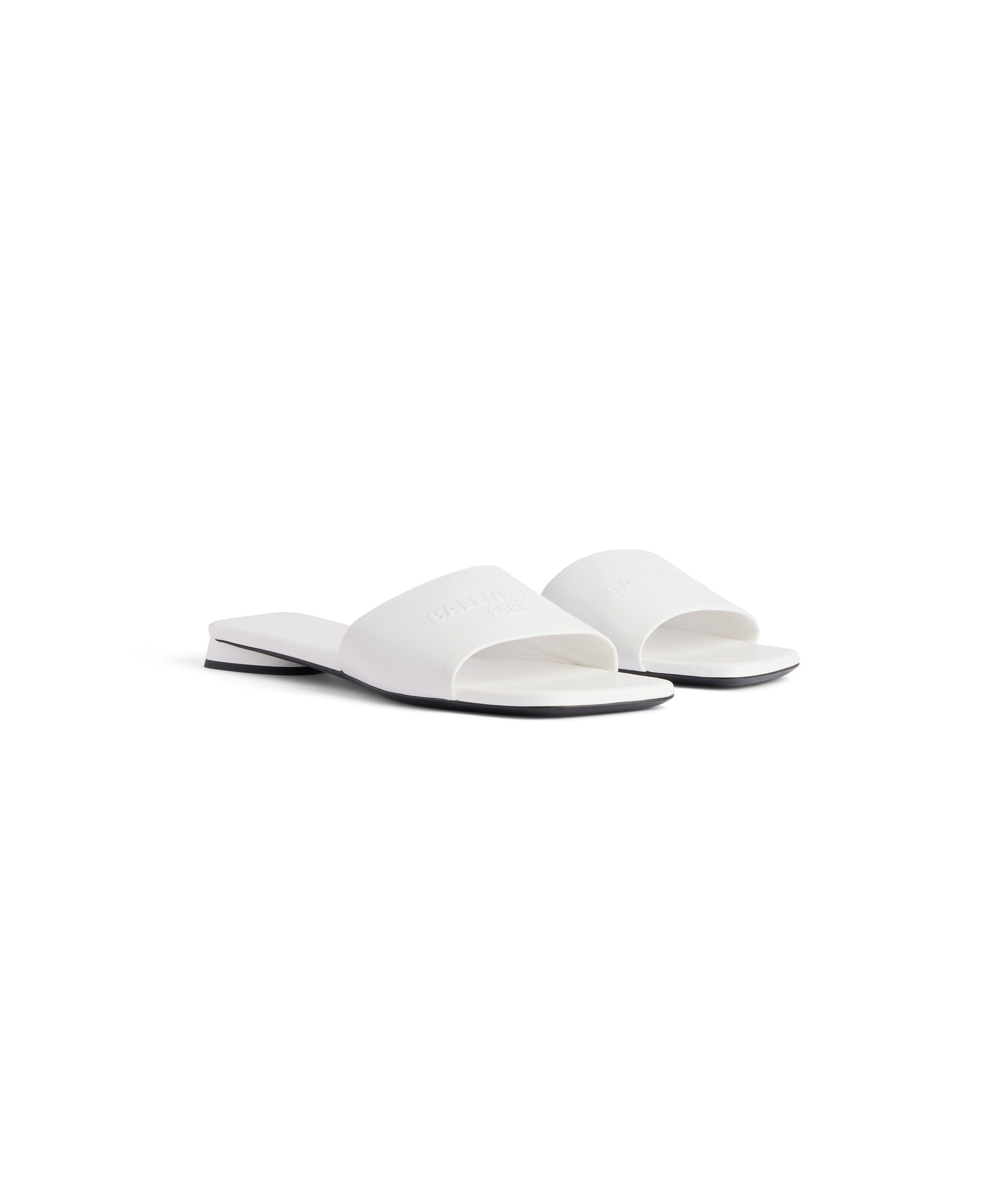 Duty Free Flat Sandals - White