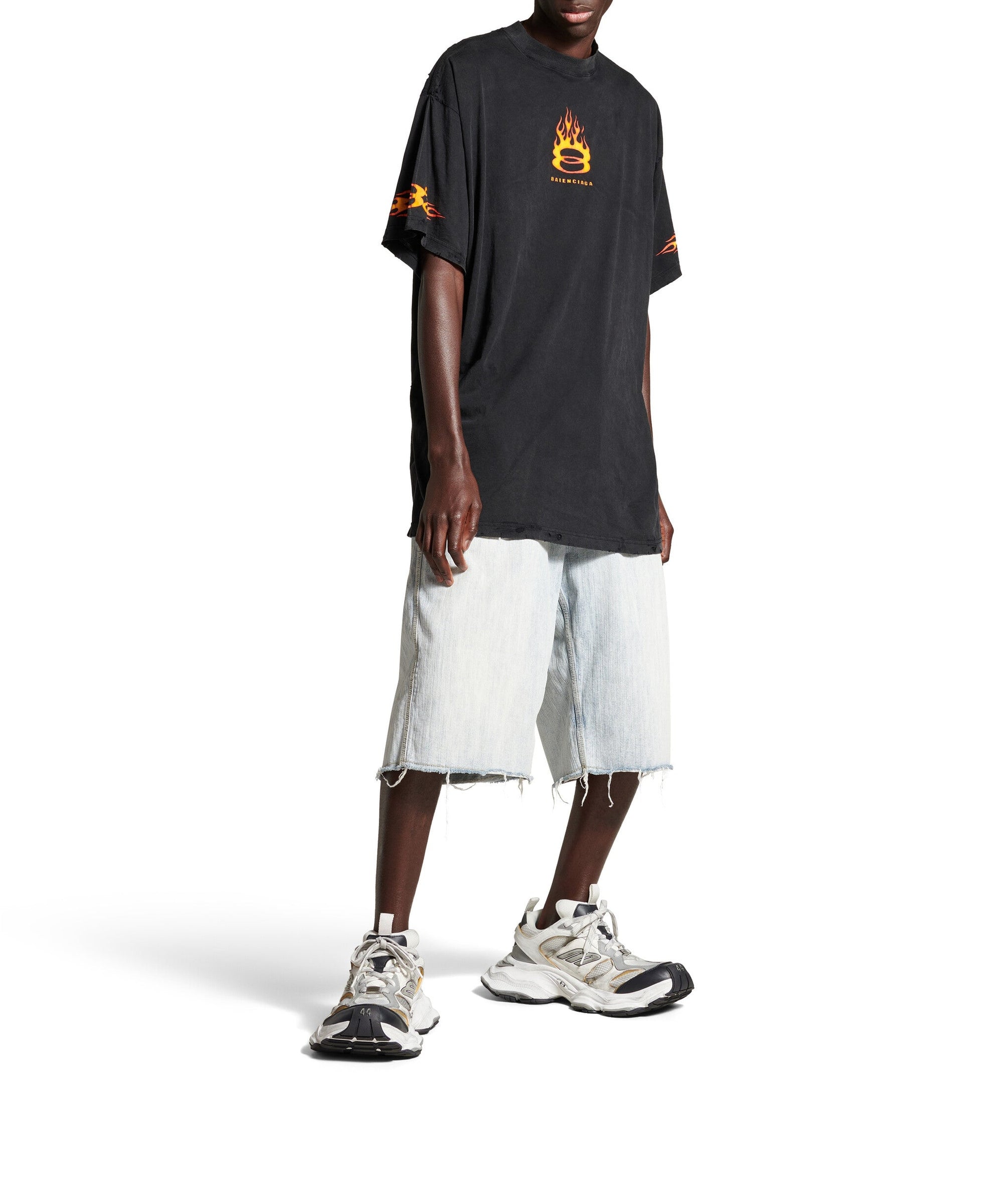 Burning Unity T-Shirt Oversized - Washed Out Black
