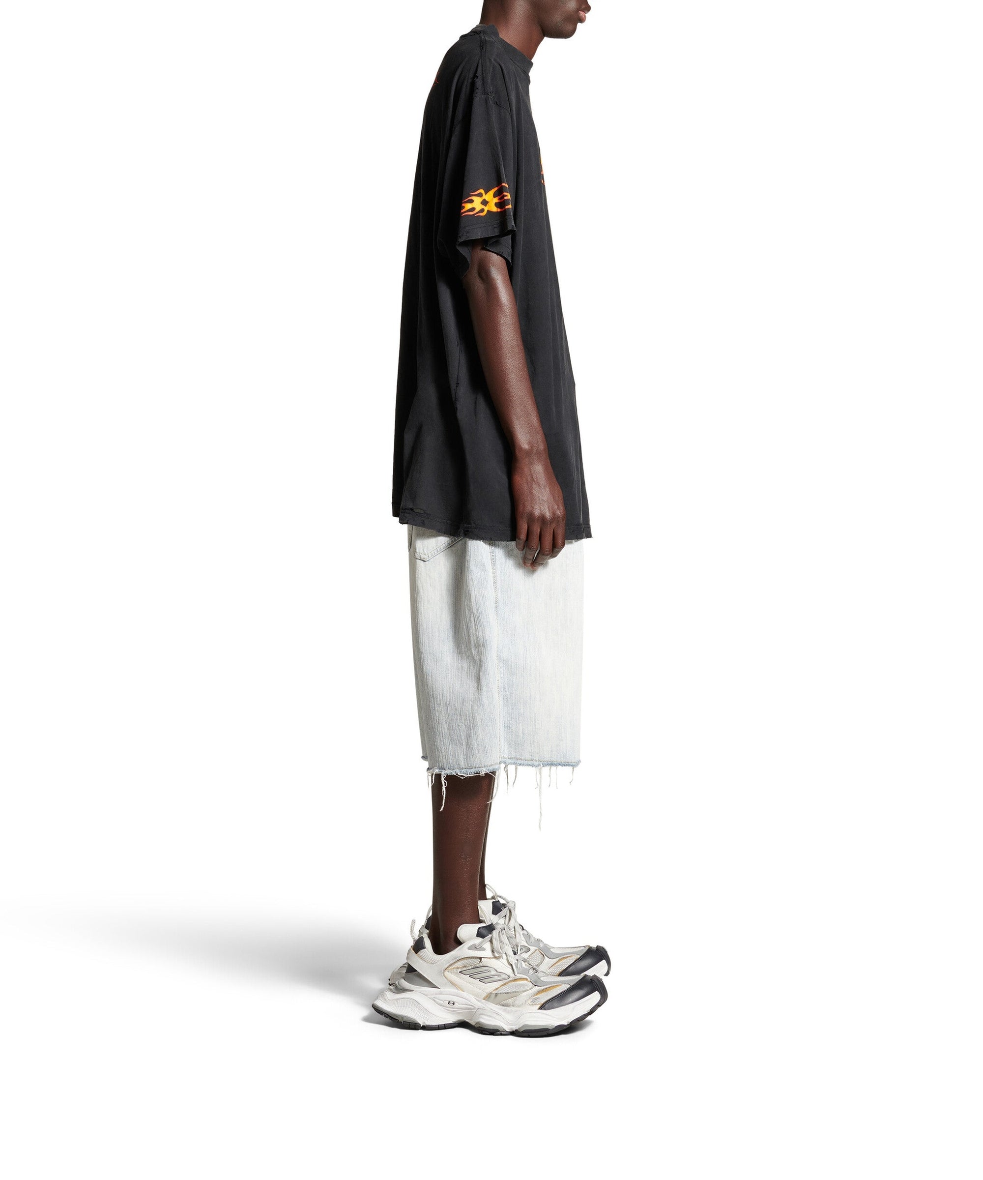 Burning Unity T-Shirt Oversized - Washed Out Black
