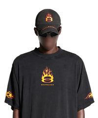 Burning Unity T-Shirt Oversized - Washed Out Black