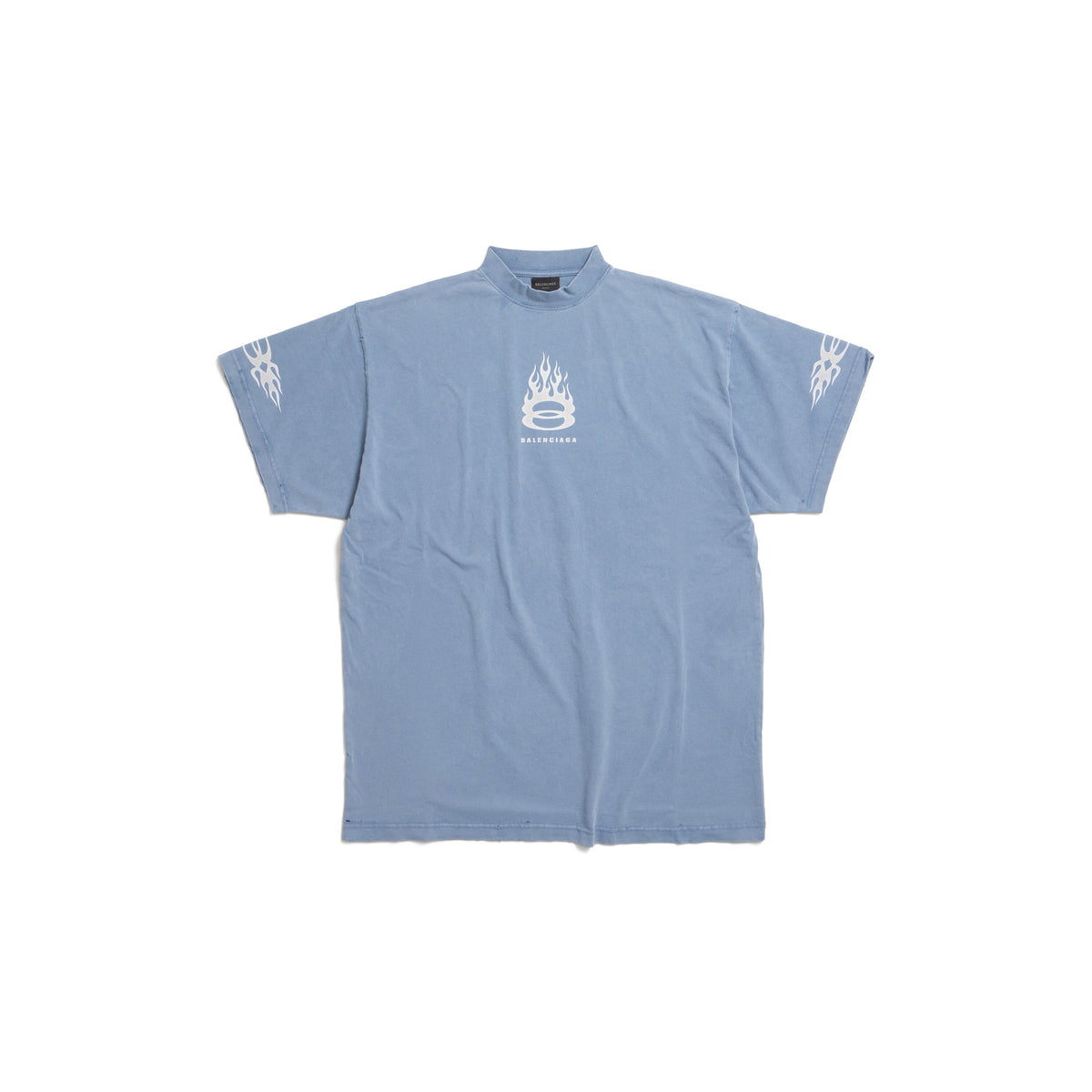 Burning Unity T-Shirt Oversized - Washed Out Blue