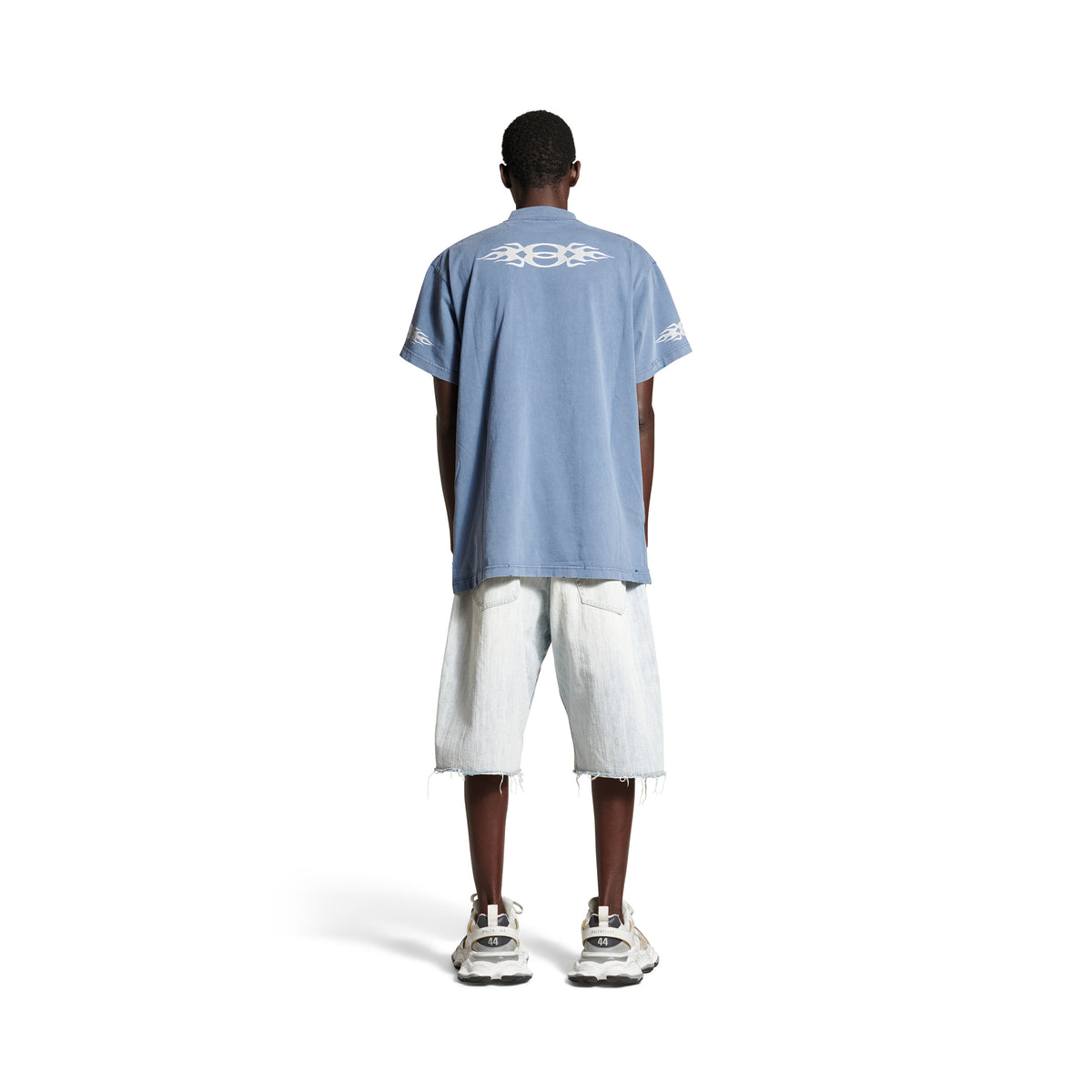 Burning Unity T-Shirt Oversized - Washed Out Blue