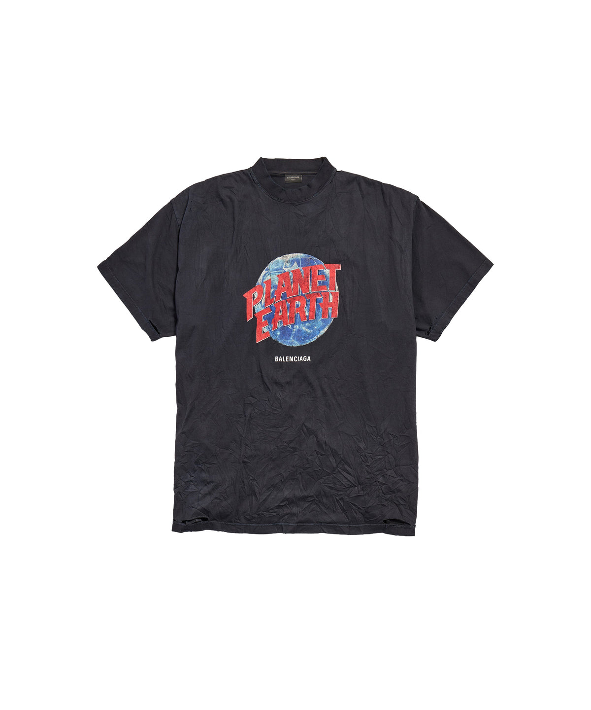 Planet Earth T-Shirt Oversized - Washed Black