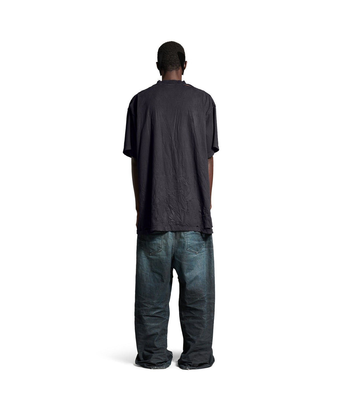 Planet Earth T-Shirt Oversized - Washed Black