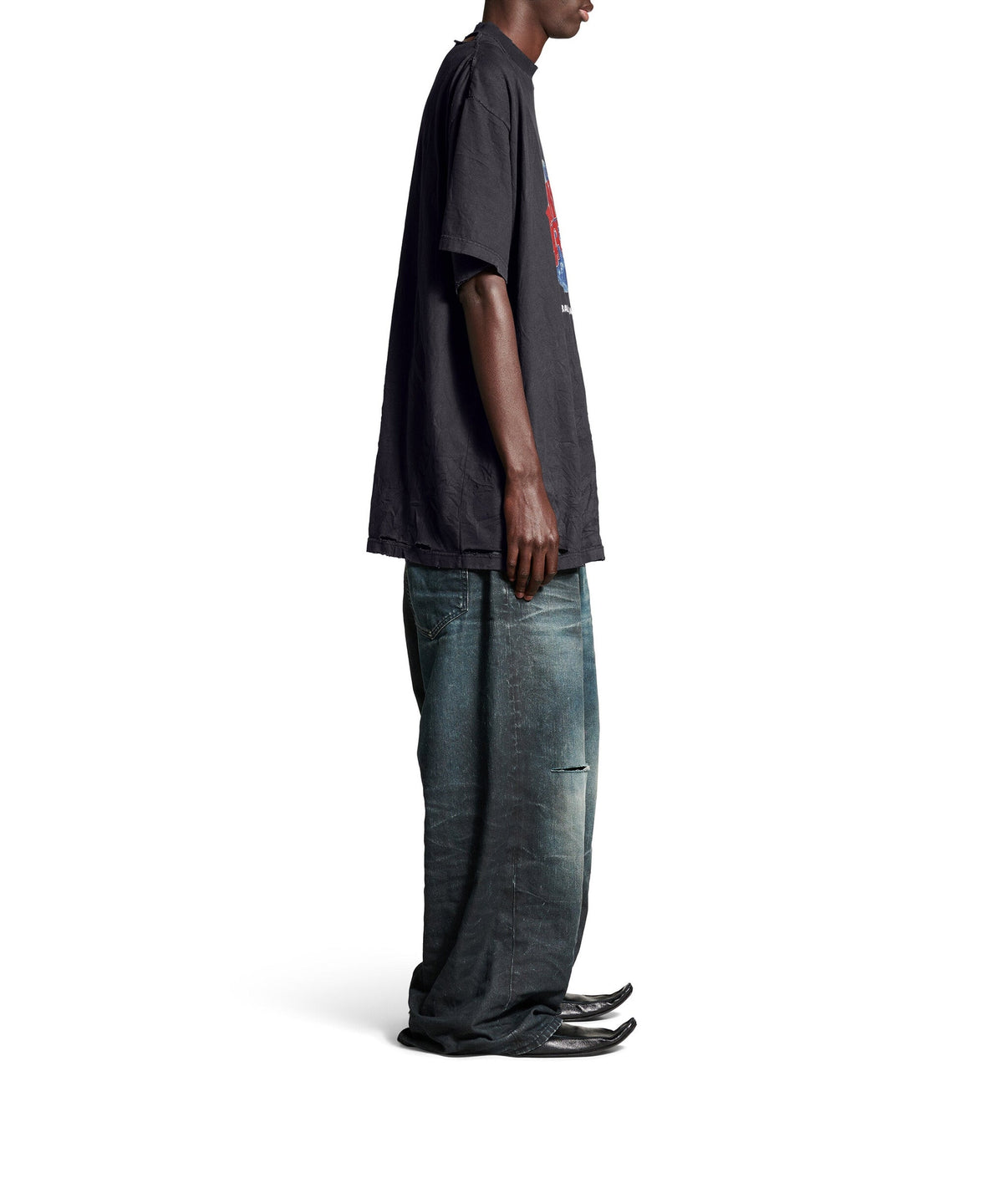 Planet Earth T-Shirt Oversized - Washed Black