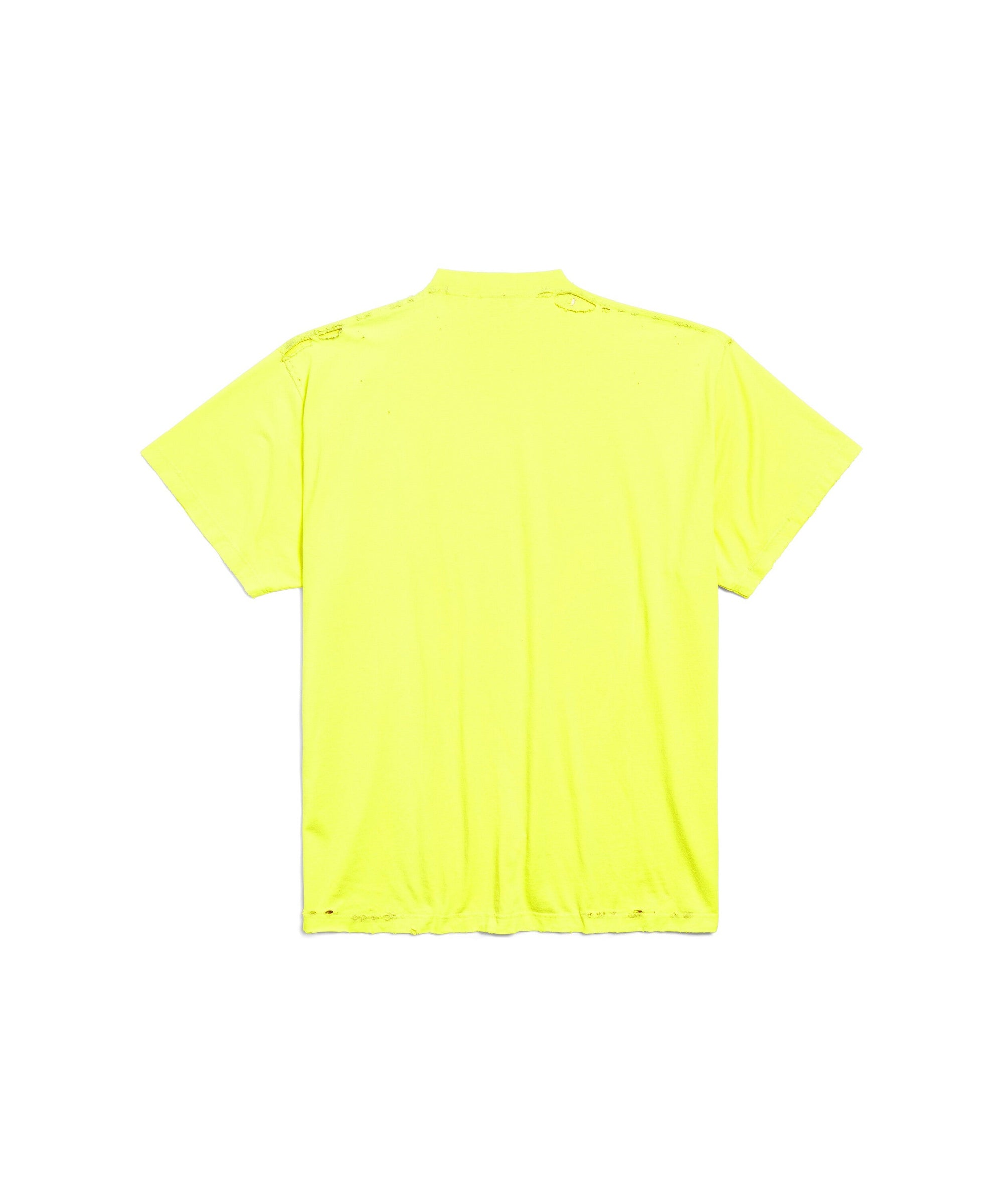 3B Liquified Oversized T-Shirt - Fluo Yellow & Yellow