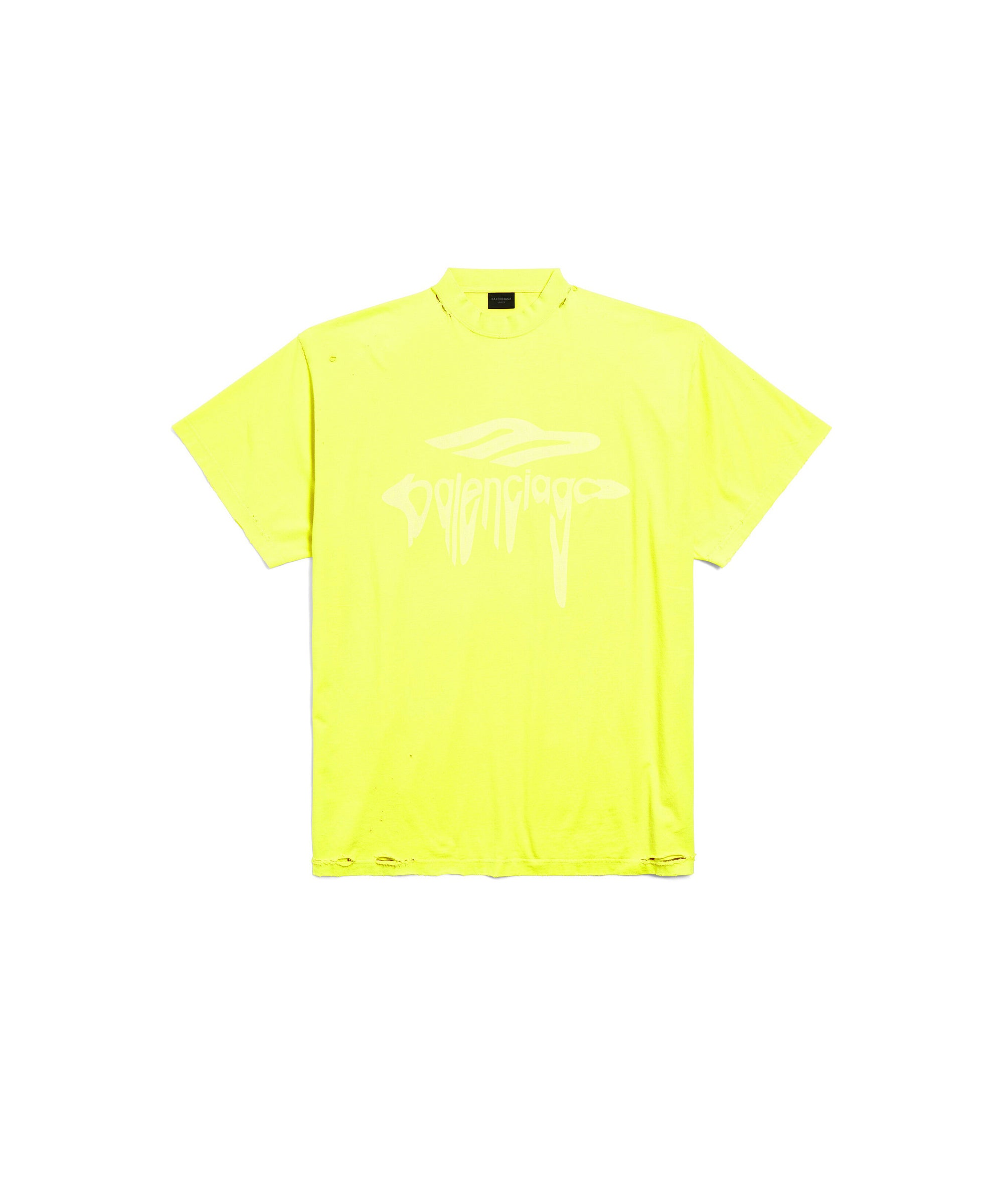 3B Liquified Oversized T-Shirt - Fluo Yellow & Yellow