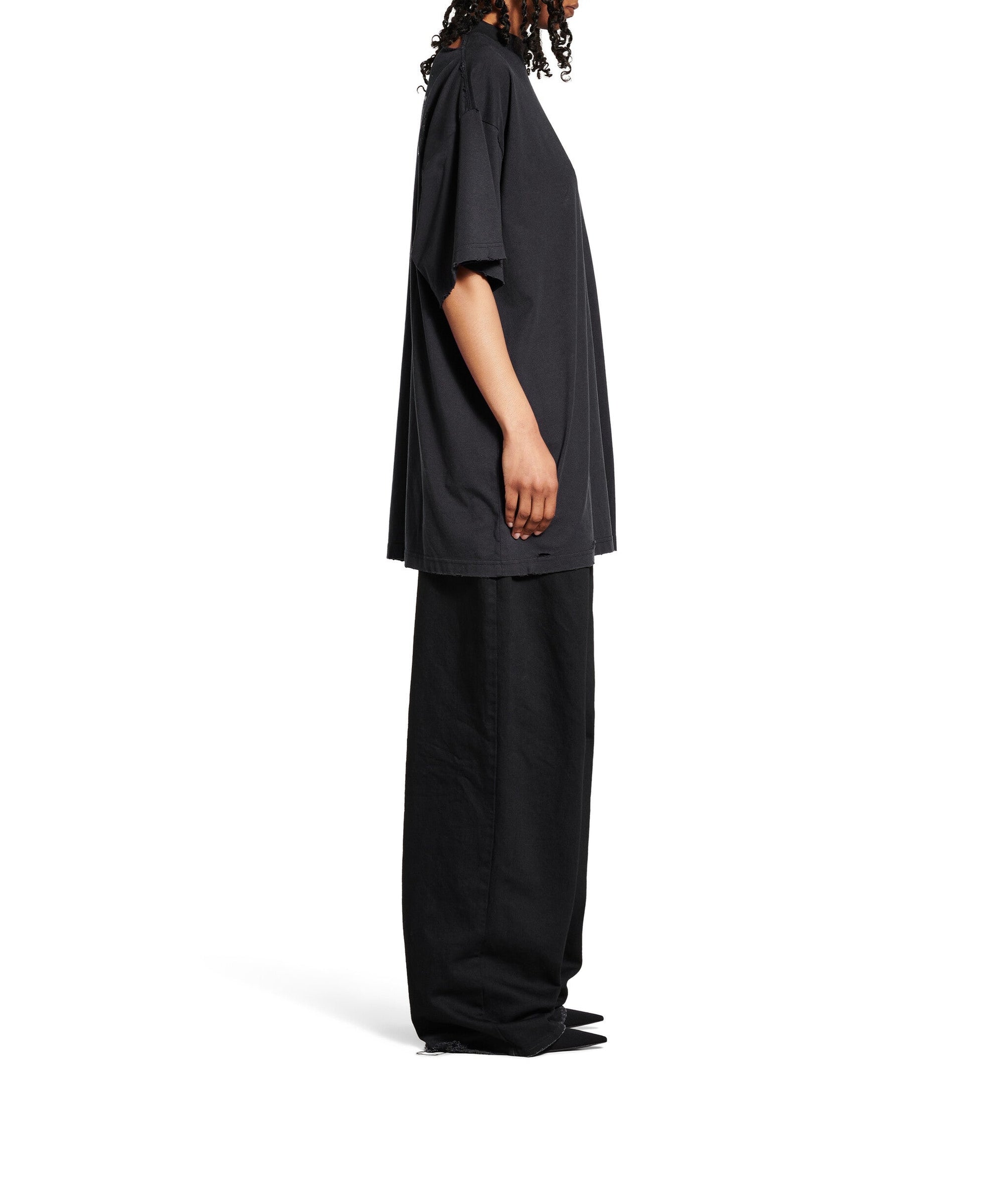 Painted T-Shirt Oversized - Faded Washed Black