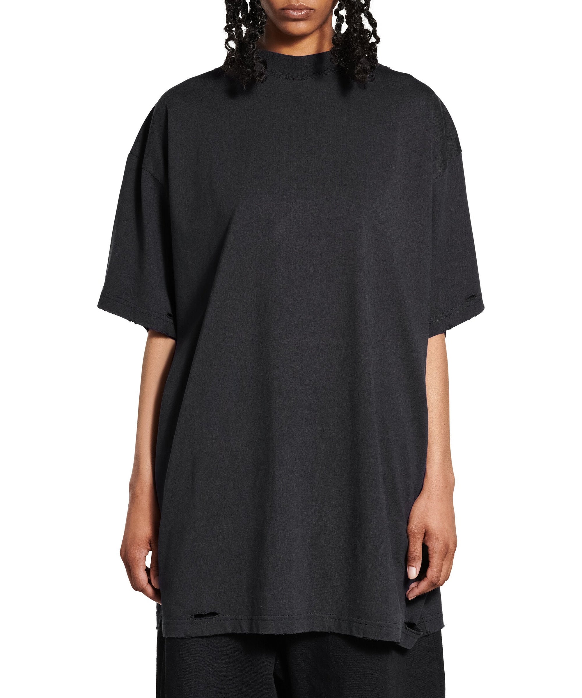 Painted T-Shirt Oversized - Faded Washed Black