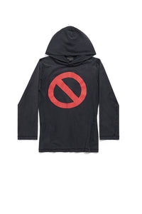 Balenciaga Music x Bfrnd Series Inside-Out Long Sleeves Hooded faded black T-shirt - Faded Black