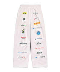 Business English Baggy Sweatpants - Off White