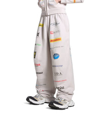 Business English Baggy Sweatpants - Off White