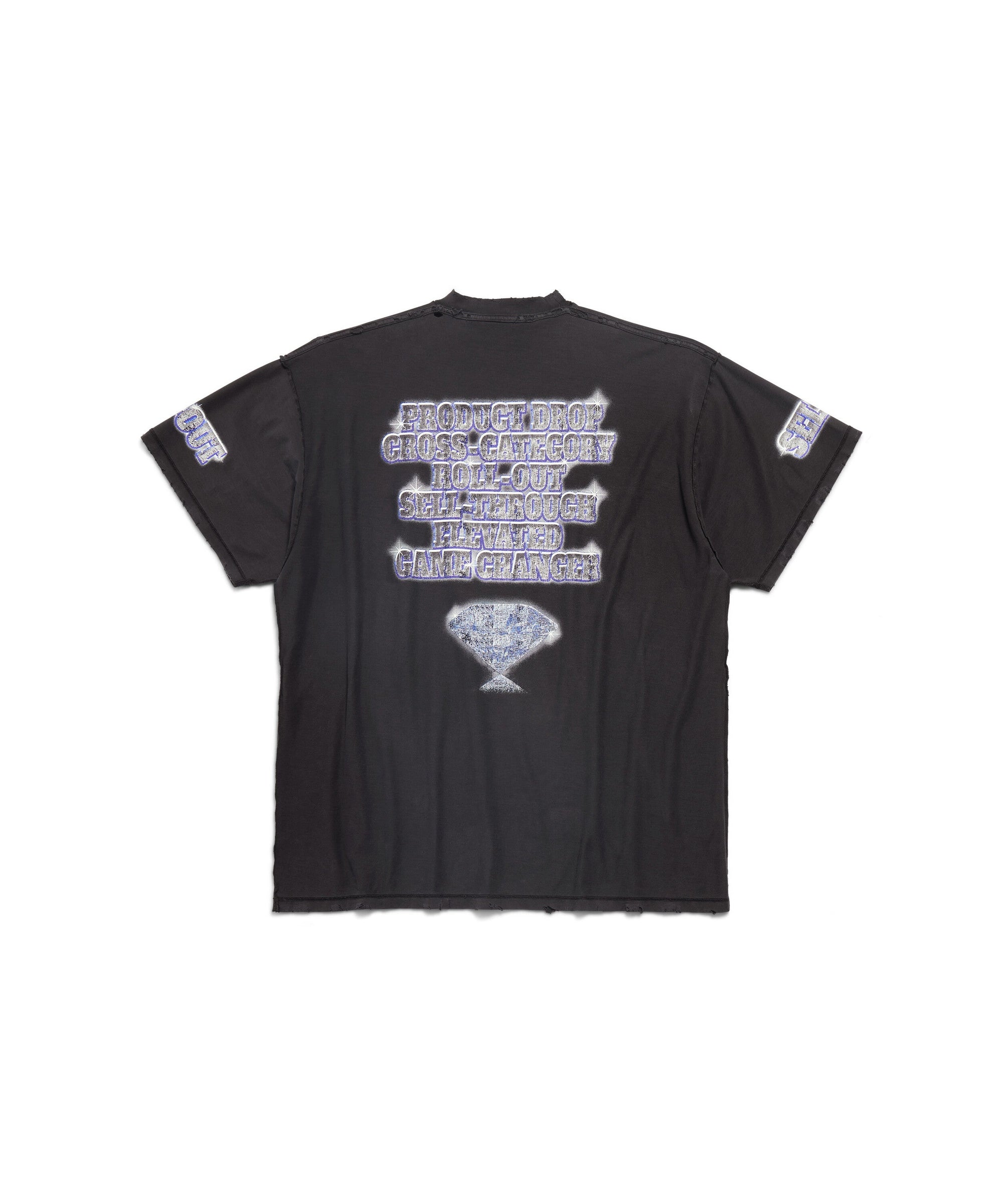 SNBN Inside-Out T-Shirt Oversized - Faded Black