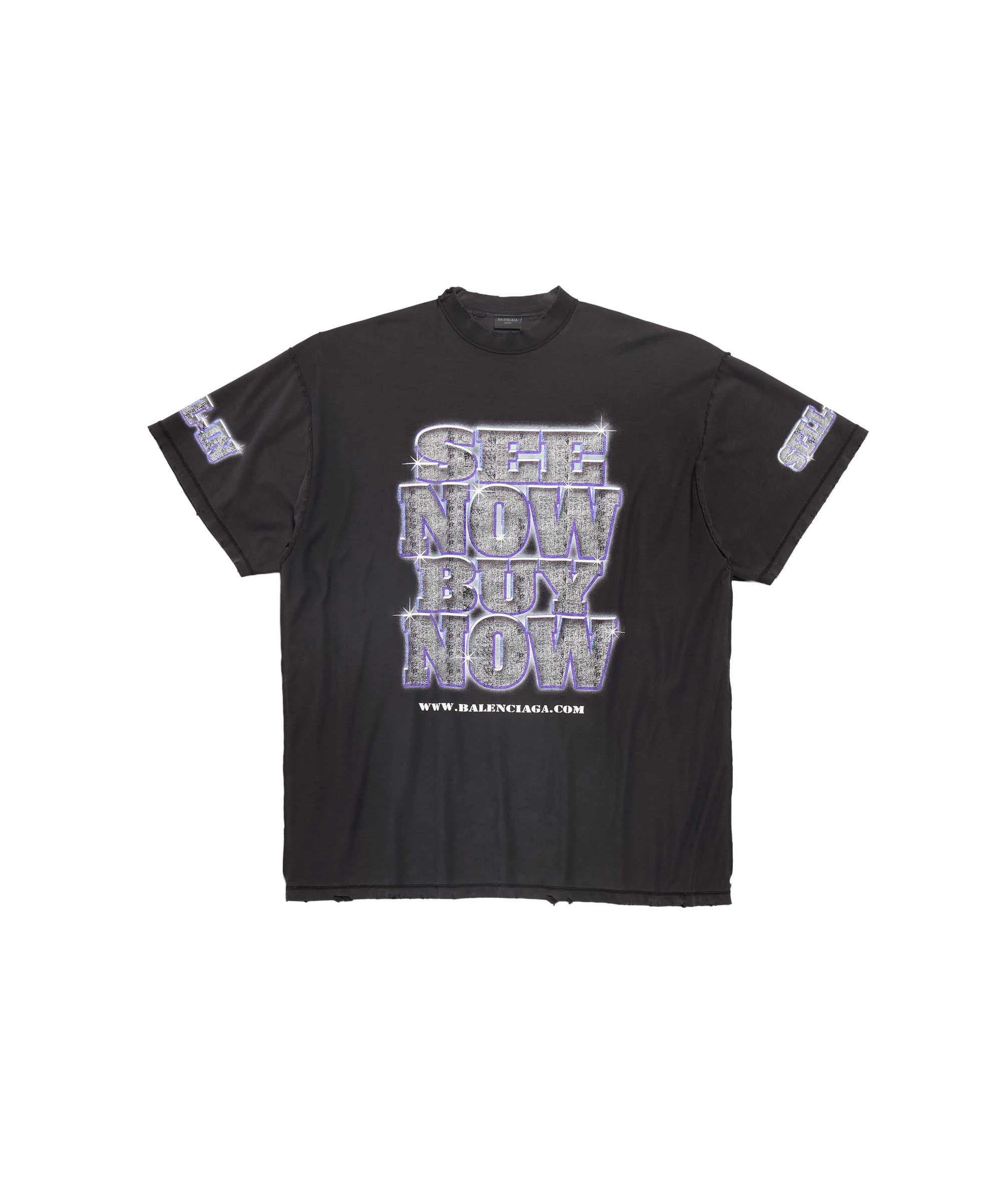 SNBN Inside-Out T-Shirt Oversized - Faded Black