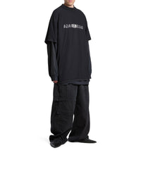 Inside-Out BB Classic T-Shirt Oversized - Faded Black & White