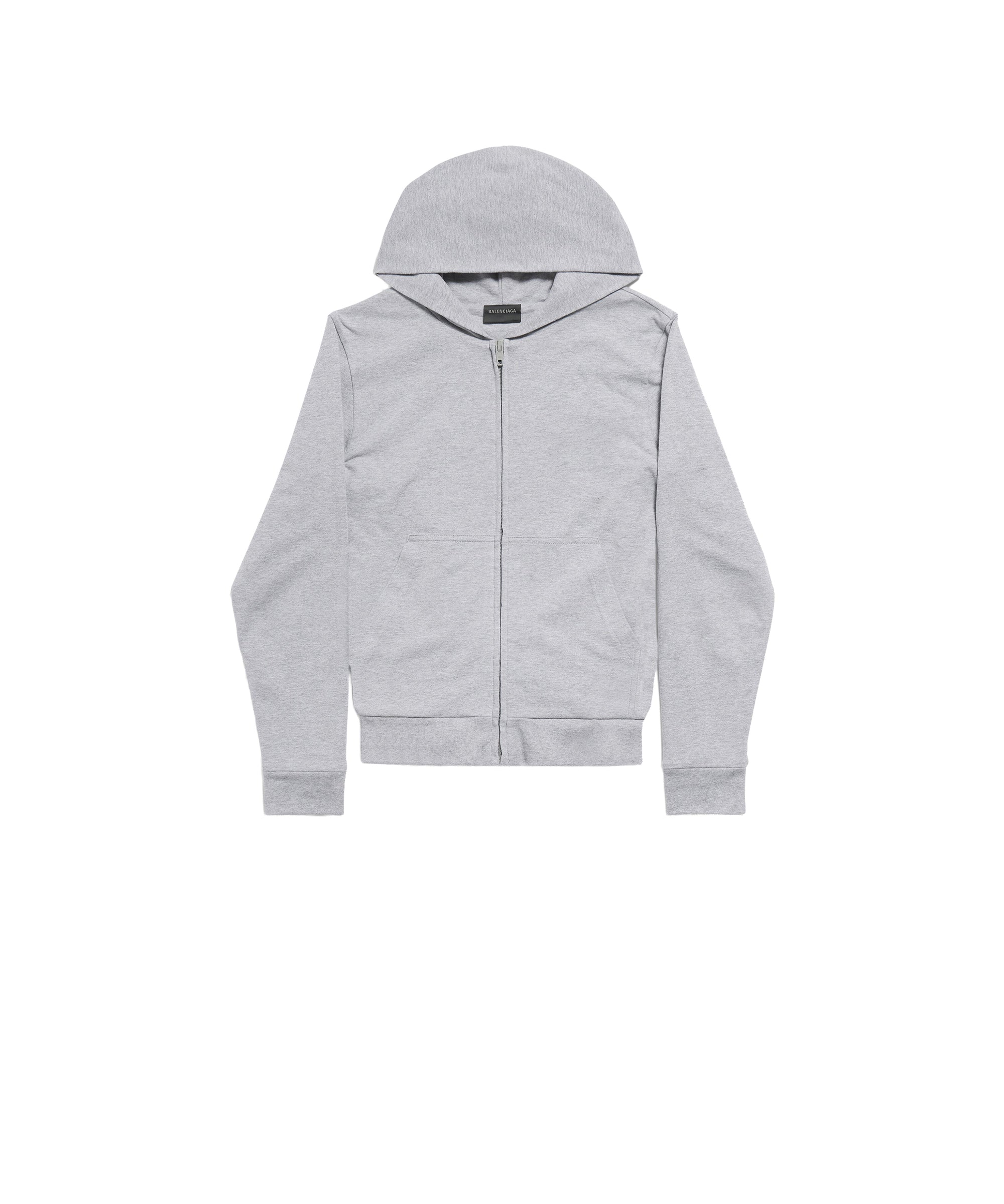 Zip-Up Hoodie - Heather Grey