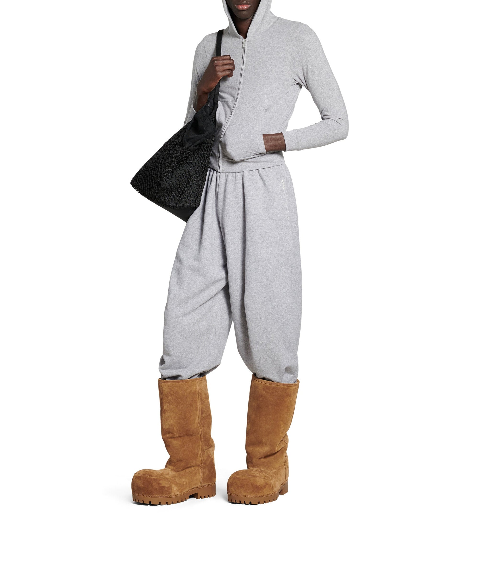 Zip-Up Hoodie - Heather Grey