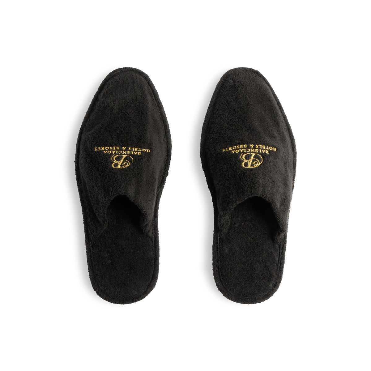 Hotel Flat Mules - Black & Gold