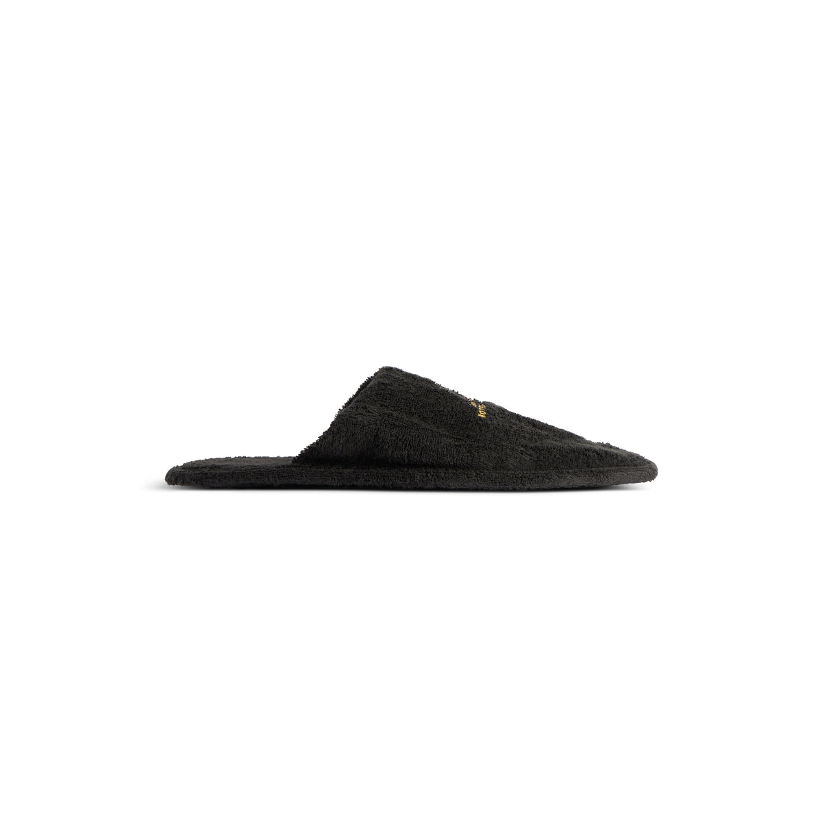 Hotel Flat Mules - Black & Gold