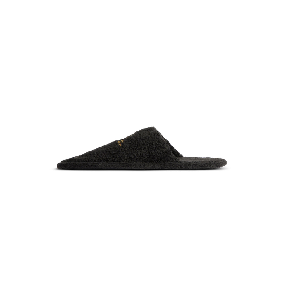 Hotel Flat Mules - Black & Gold