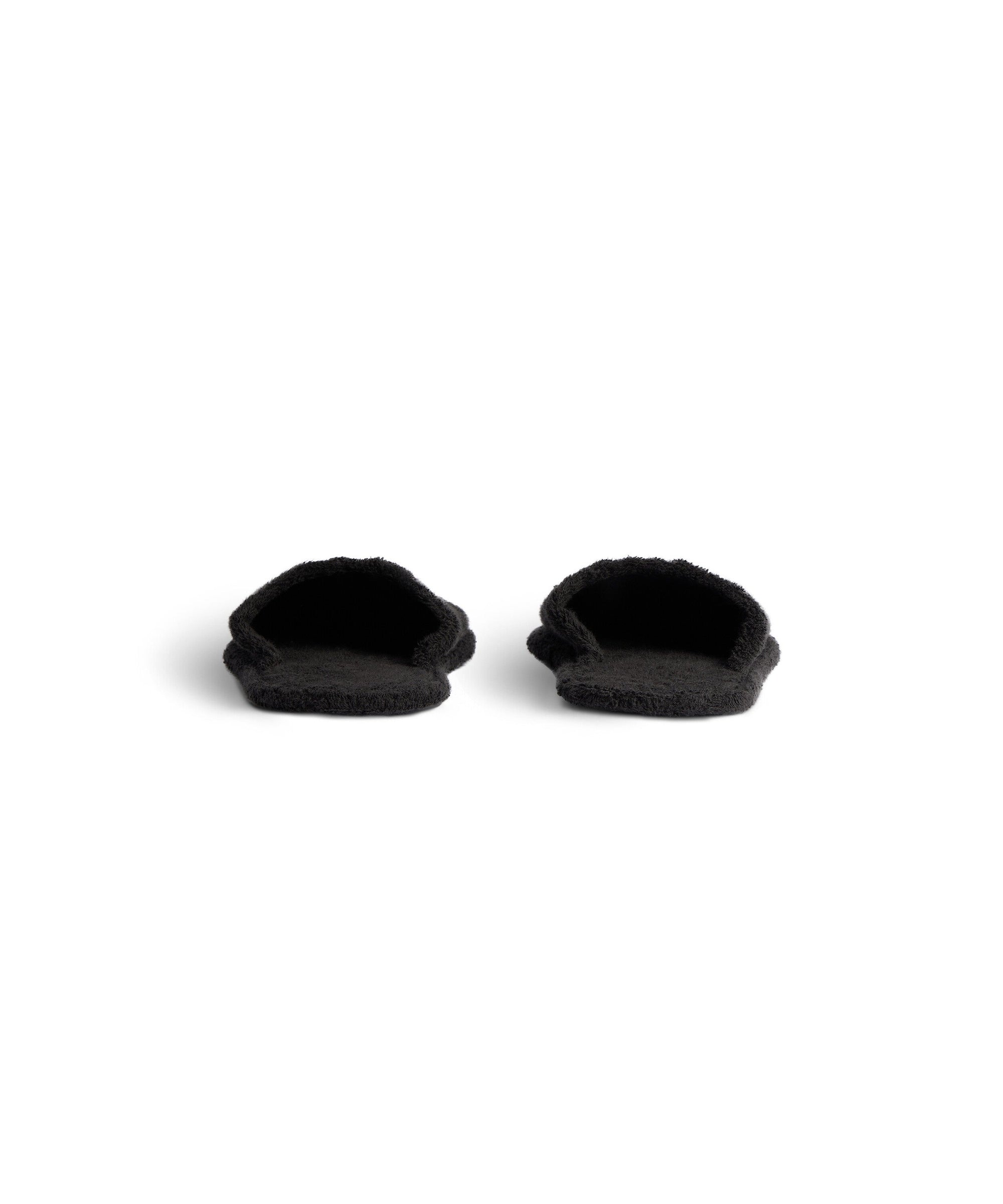 Hotel Flat Mules - Black