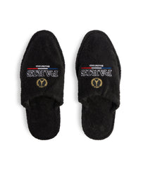 Hotel Flat Mules - Black