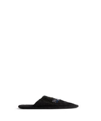 Hotel Flat Mules - Black
