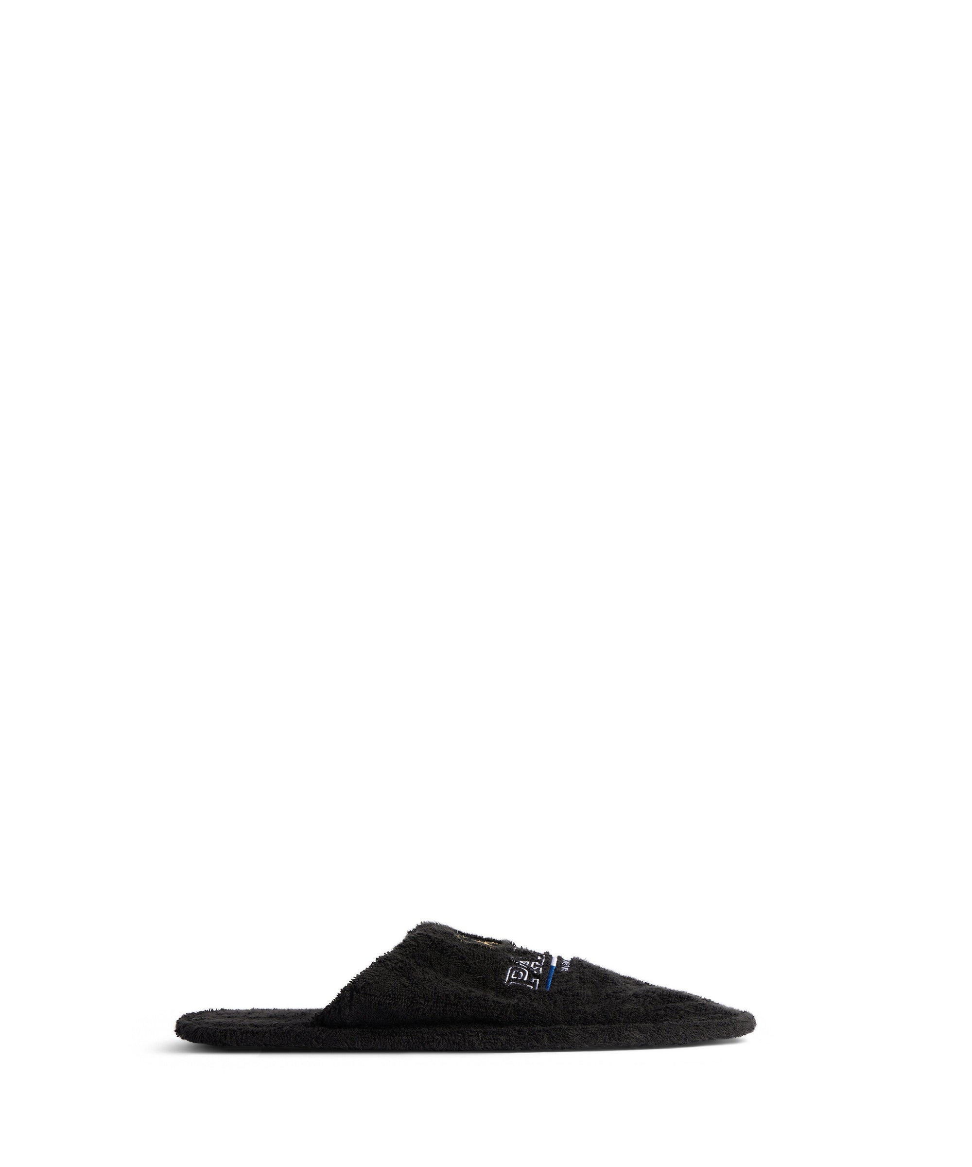 Hotel Flat Mules - Black