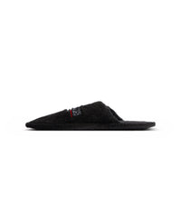 Hotel Flat Mules - Black