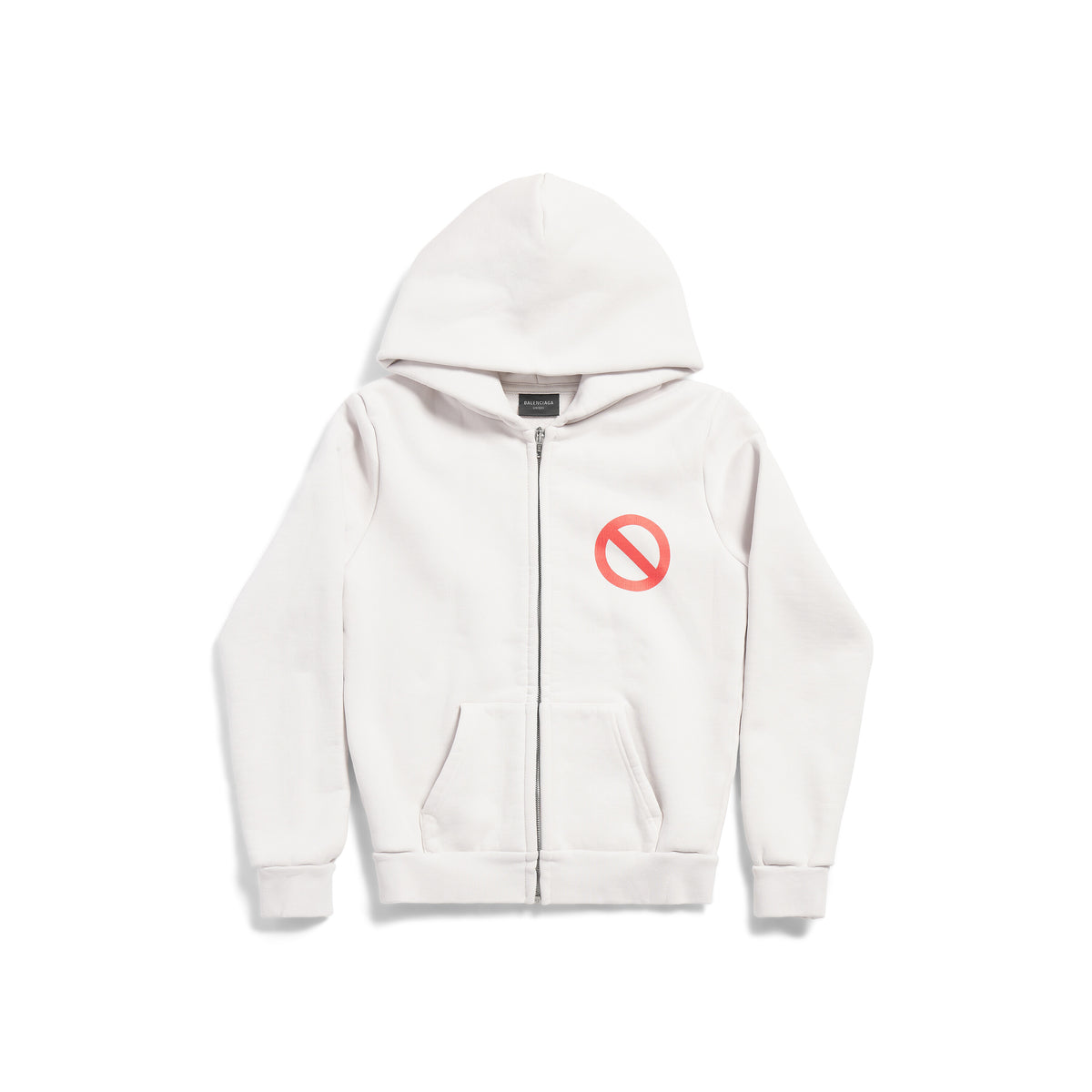 Balenciaga Music x BFRND Series Zip-Up Hoodie - Off White