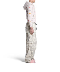 Business English Zip-Up Hoodie - Off White