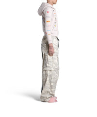 Business English Zip-Up Hoodie - Off White