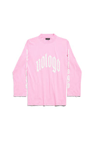 Nologo Long Sleeve blue & white & silver T-shirt - Blue & White & Silver