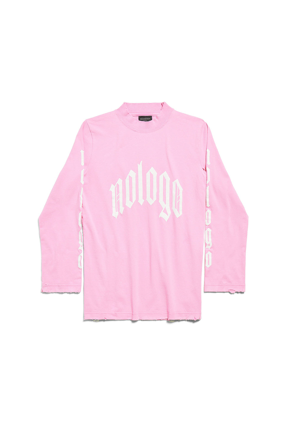 Nologo Long Sleeve blue & white & silver T-shirt - Blue & White & Silver