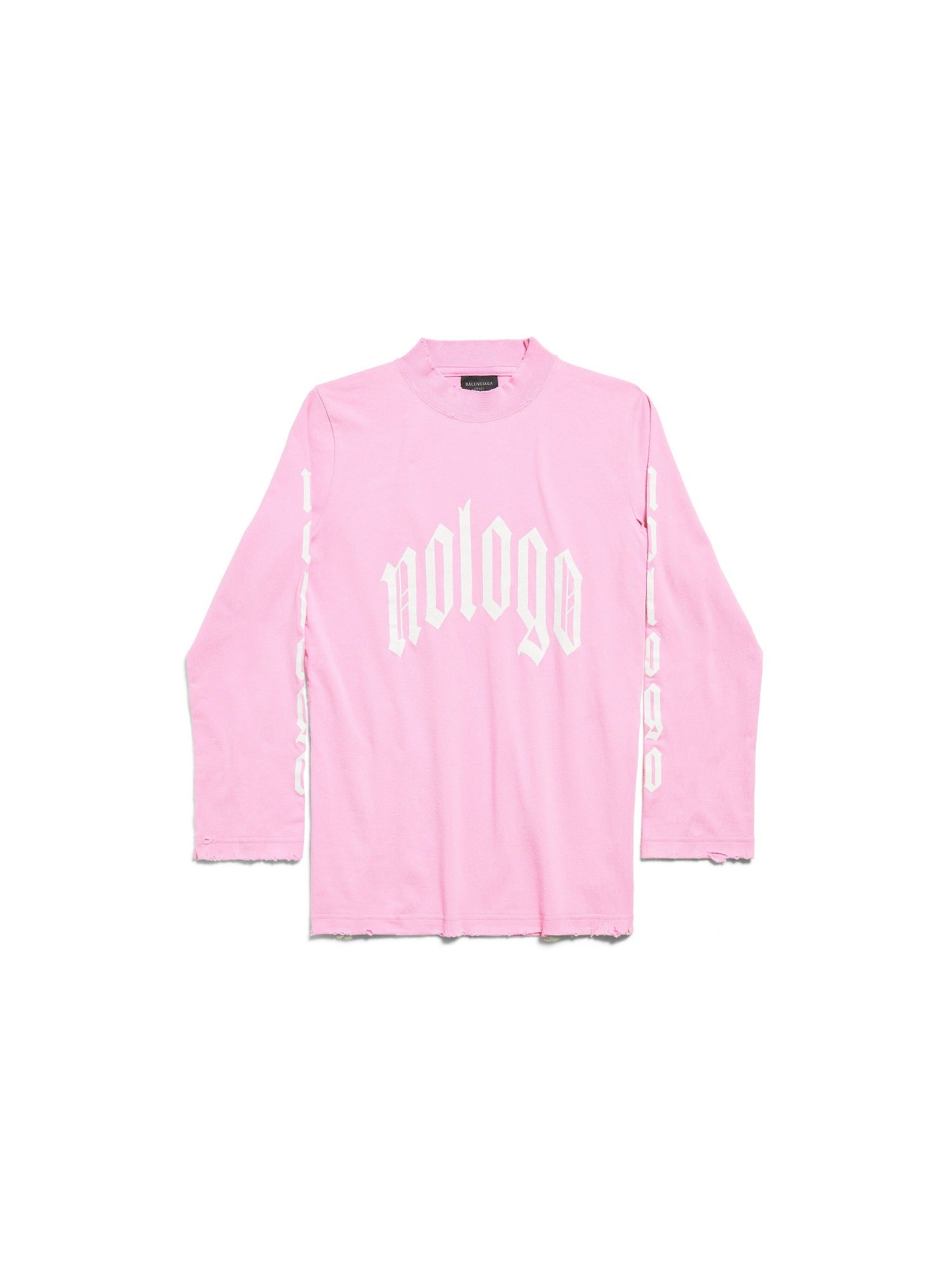 Nologo Long Sleeve blue & white & silver T-shirt - Blue & White & Silver