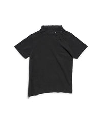 Gothic Type Shrunk T-Shirt - Faded Black & White