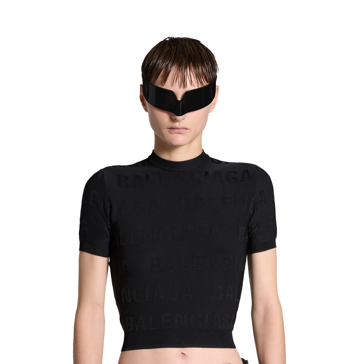 Bal Horizontal Allover Sweater - Black