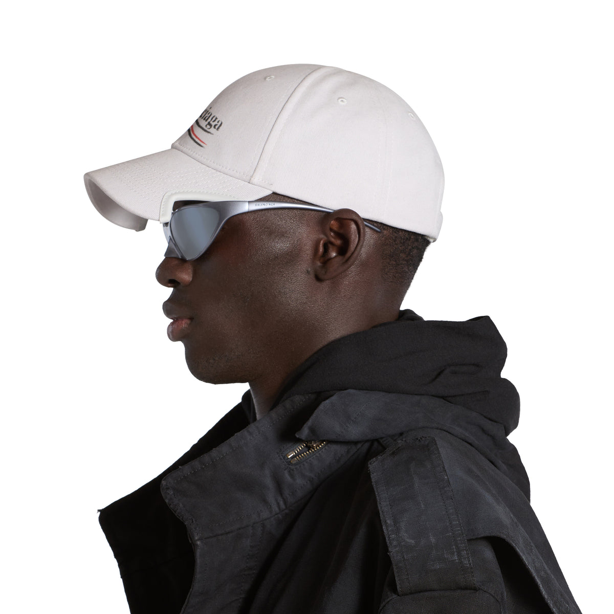 Political Stencil Cap - White