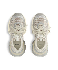 3XL Fishnet Sneakers - Eggshell & Crystal